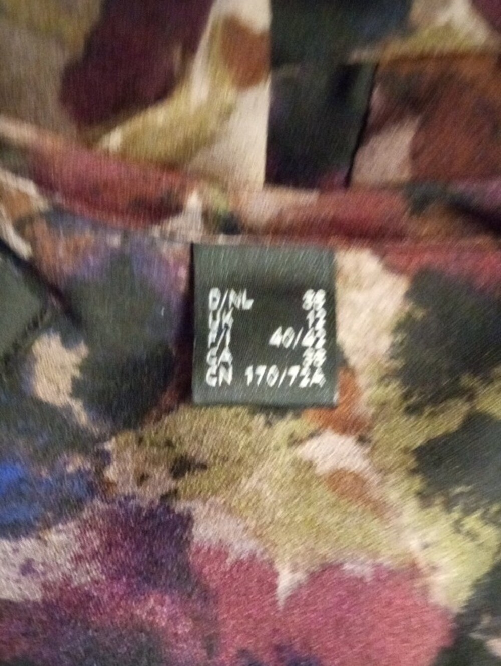 Mexx Purple and Olive Floral Long-Sleeve Blouse - Picture 7 of 7